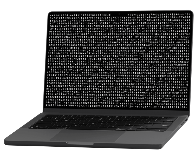 Een laptop met allemaal codes.